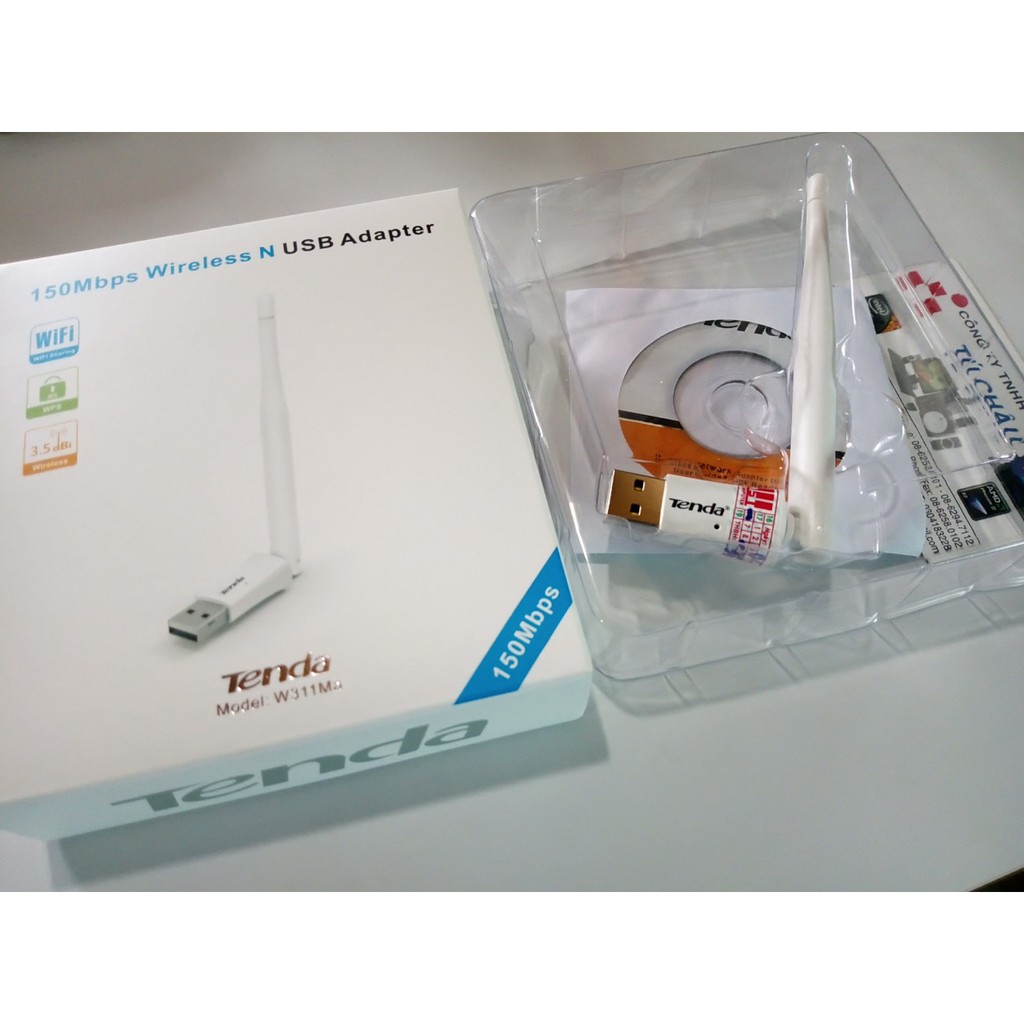 Thiết bị thu Wifi Tenda W311Ma - 150Mbps Wireless N USB Adapter - Anten liền xoay 180 độ. | BigBuy360 - bigbuy360.vn