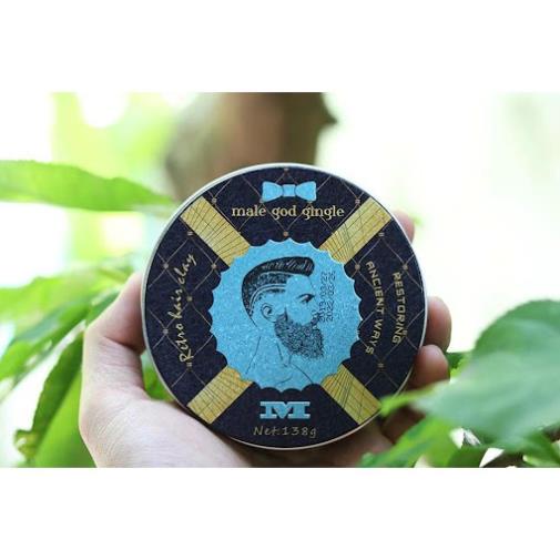 Sáp, Wax vuốt tóc MALE GOD GINGLE M 138gr tạo kiểu giữ nếp cho tóc. HÀNG CHÍNH HÃNG .