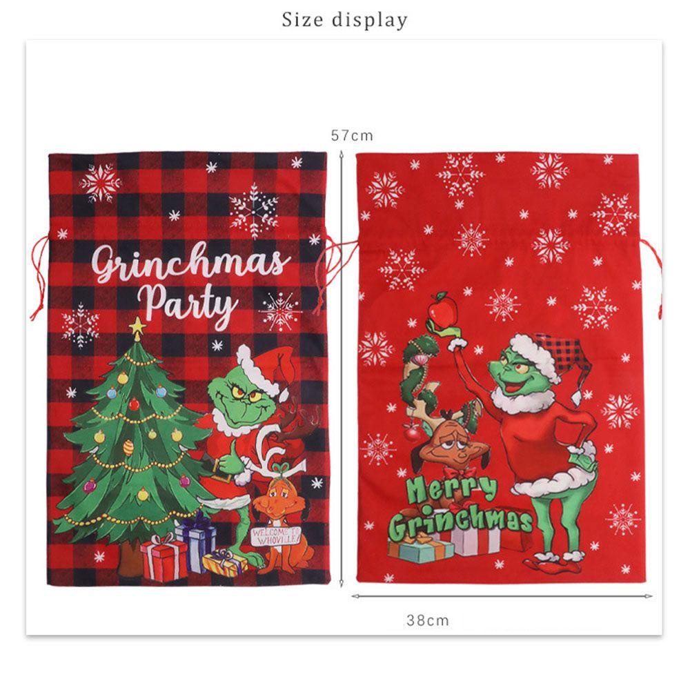 WTTLE Túi Dây Rút Đựng Kẹo Giáng Sinh Năm Mới