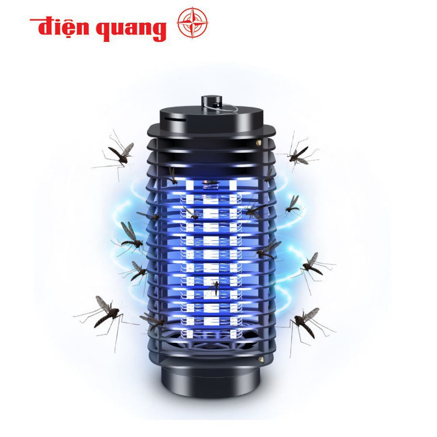 Đèn bắt muỗi Điện Quang ĐQ EML02 BL, máy diệt côn trùng lưới điện, ánh sáng thu hút ruồi muỗi và giết ruồi muỗi