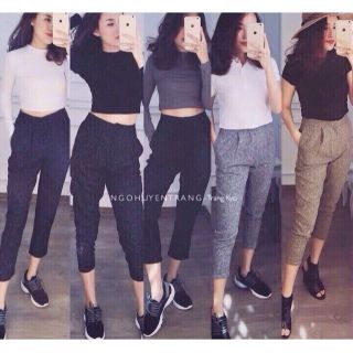 Quần muối tiêu baggy