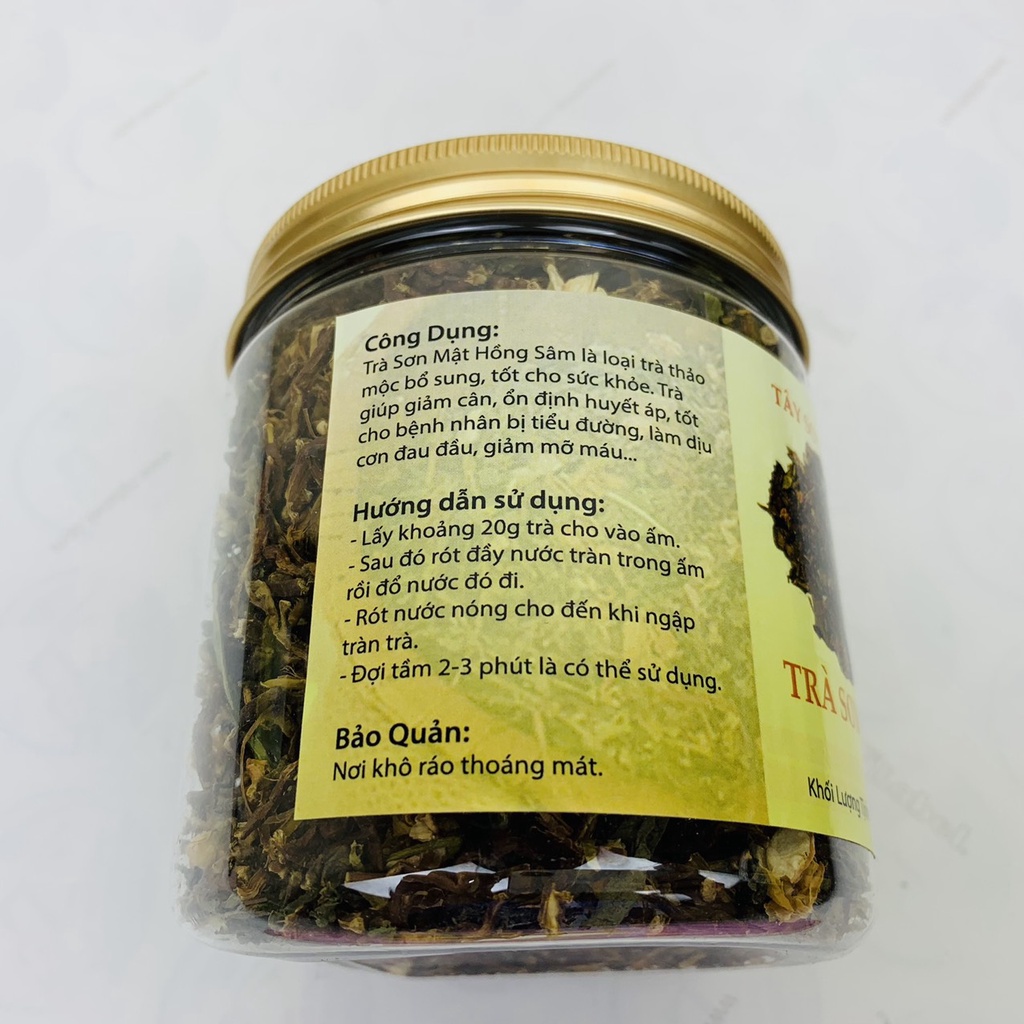 HŨ 200GR Trà Sơn Mật Hồng Sâm Thơm Ngọt Giúp Thanh Nhiệt Ngủ Ngon - Tây Sơn Food