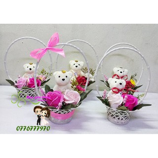 Giỏ hoa hồng sáp mini tặng lễ 8.03 [ Hình tự chụp]