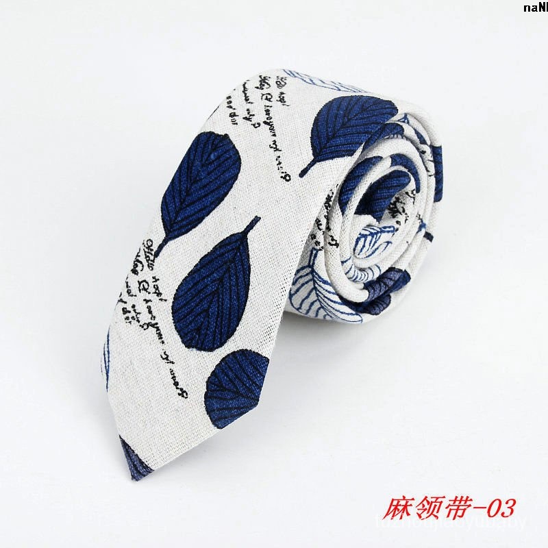 Cà vạt Cotton in họa tiết hoạt hình phong cách Hàn Quốc thời trang cho nam và nữ