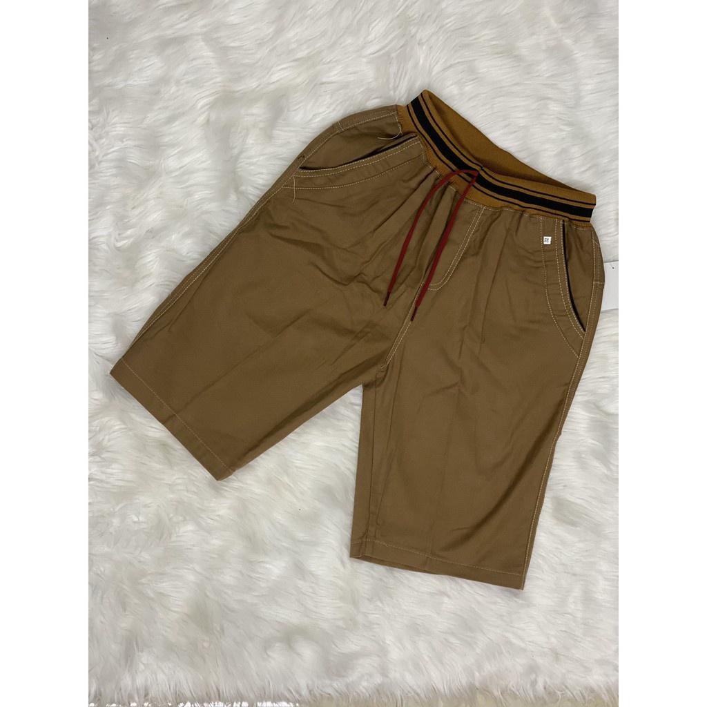 Quần Short Nam Lưng Thun Dây Rút Thời Trang Chất Vải KaKi Mềm Mịn
