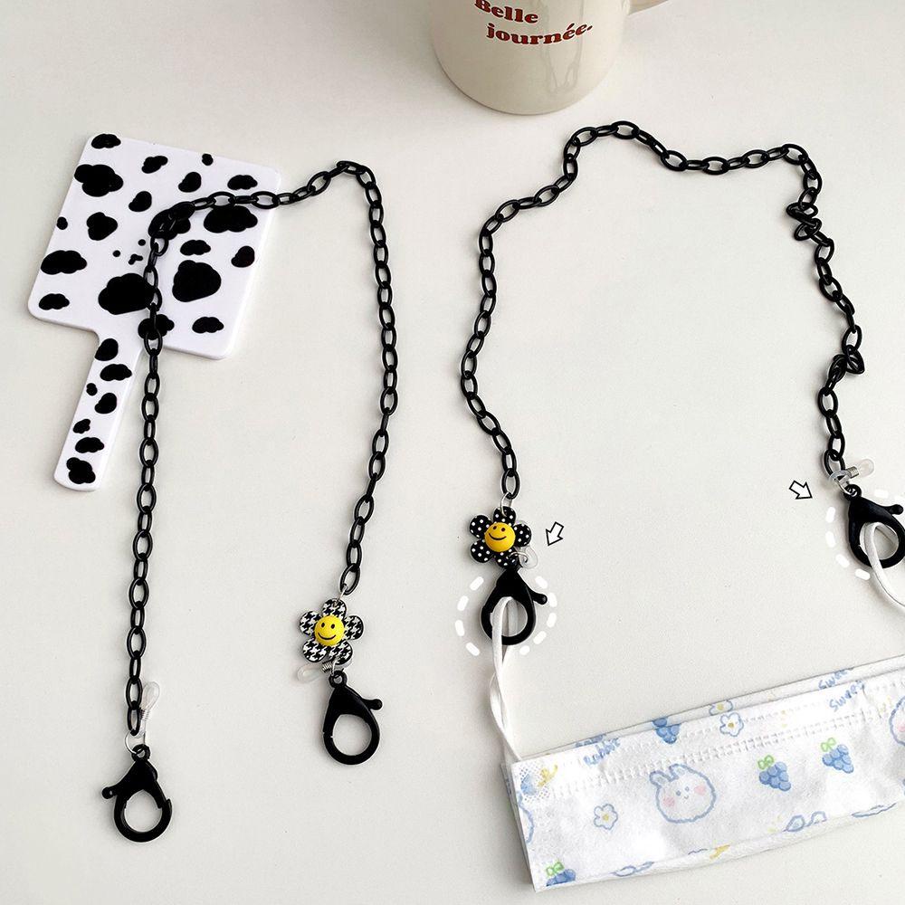 Dây Đeo Cổ Acrylic Họa Tiết Hoạt Hình Mặt Cười WMES15H Phong Cách Hàn Quốc
