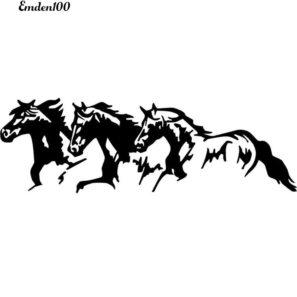 Miếng dán trang trí xe hơi tự dính hình chú ngựa
