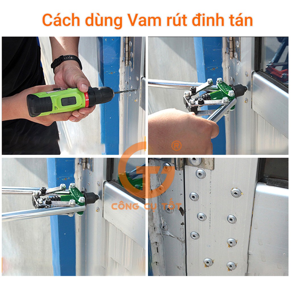 Vam rút đinh tán 3.2mm, 4.0mm, 5mm