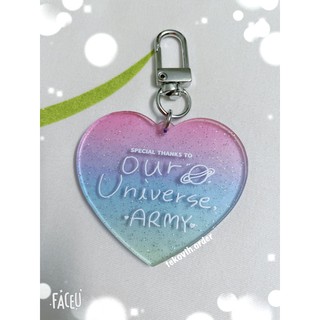 Móc khoá BTS | Our universe Army trái tim Fan art