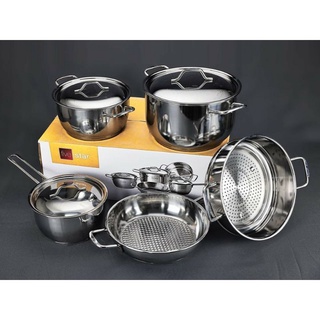 Bộ nồi bếp từ inox Fivestar 5 chiếc vung inox