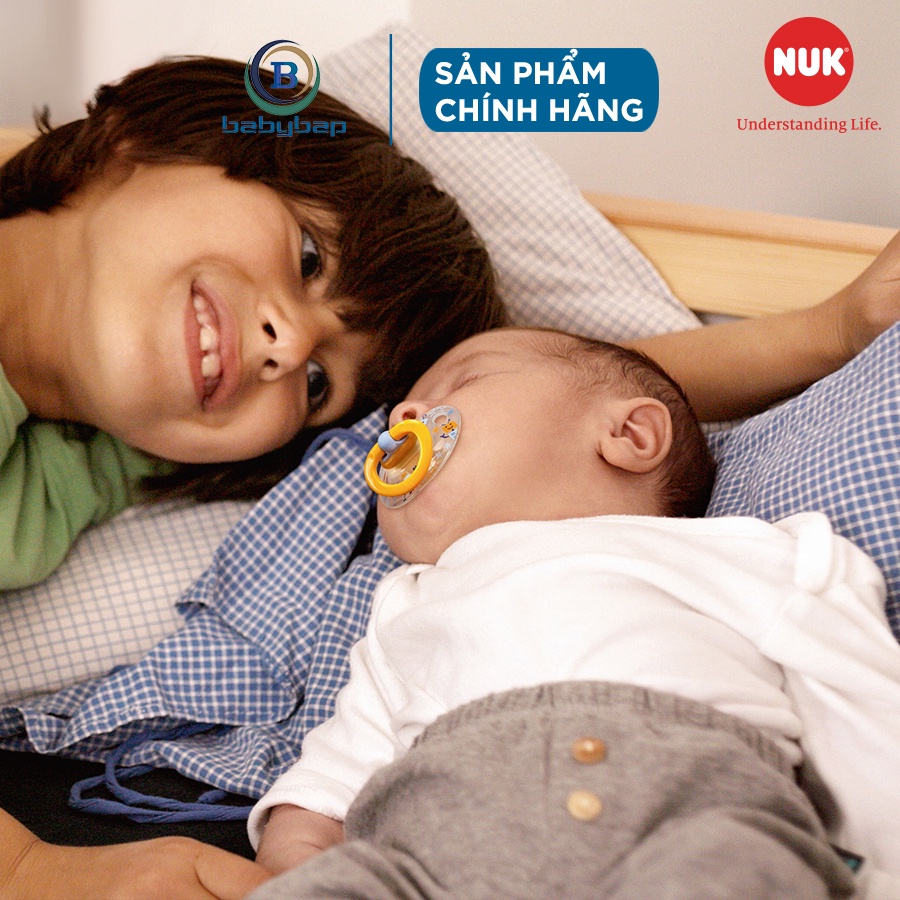 Bộ 2 Ti Giả NUK Happykids Cao Su Tự Nhiên An Toàn, Cực Mềm Và Khó Làm Rách