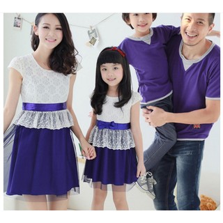 đầm ren cao cấp dự tiệc cho mẹ và bé gái