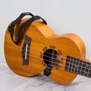 Dây đeo đàn ukulele màu đen