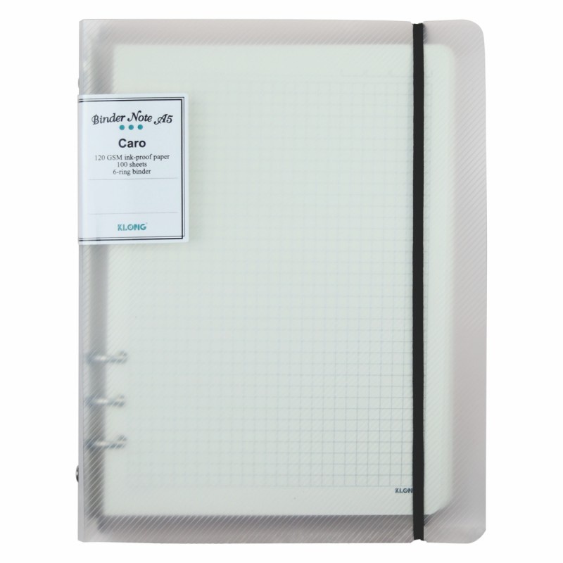 Sổ kẹp còng Caro Binder File nhựa A5 - 100 tờ Klong MS 994