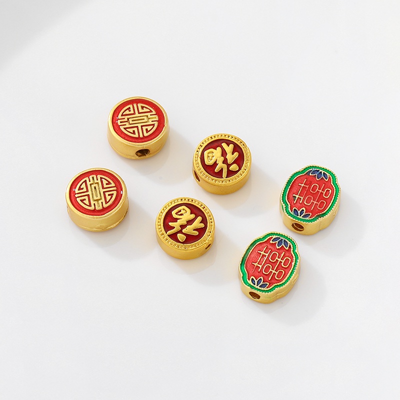 Bộ Hạt Cườm Hình Nhân Vật Jinbaofu Dùng Làm Trang Sức diy