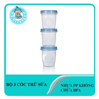Up0327n - bộ 3 cốc trữ thức ăn cho bé