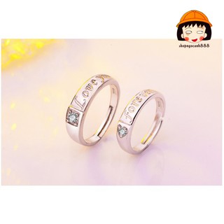 Nhẫn Đôi Bạc 925 Anh Mãi Yêu Em Nhẫn Cặp Siêu Lãng Mạn Cho Cặp Đôi <3