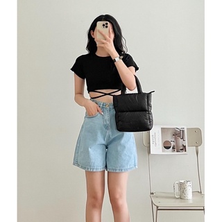 NUTCLOSET - Áo croptop Upstudio dây buộc_A0471