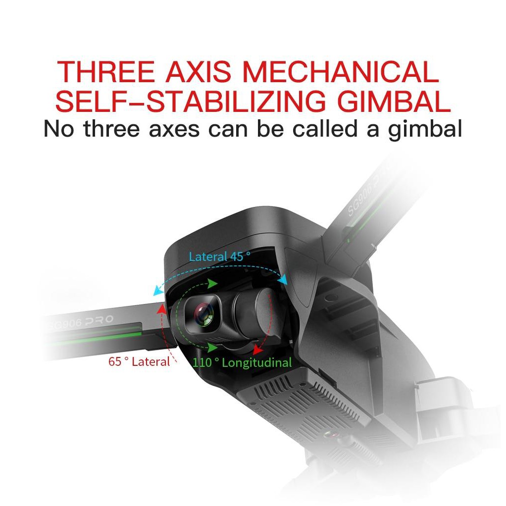 GỒM BALO - Máy bay Flycam ZLRC SG906 Pro 2  Camera 4k, gimbal chống rung 3 trục, GPS Camera Wifi 5G