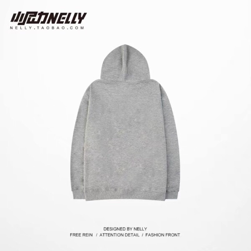 Áo hoodie nelly heybig nỉ lót lông sale (có sẵn) peacbqut