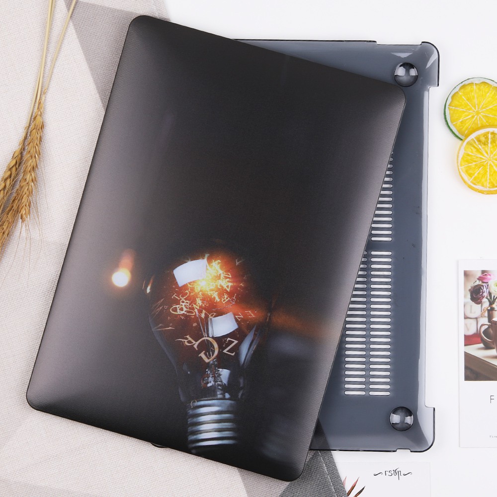 Ốp Lưng Nhựa Cứng In Hình Bóng Đèn Với Bàn Phím Cho Macbook Air Pro Retina 11 12 13 15