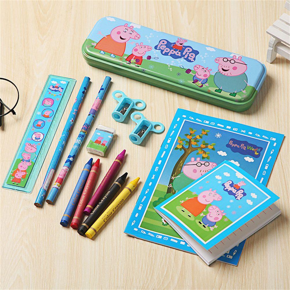 Bộ Dụng Cụ Học Tập Họa Tiết Công Chúa Elsa/Người Nhện Dễ Thương Cho Bé