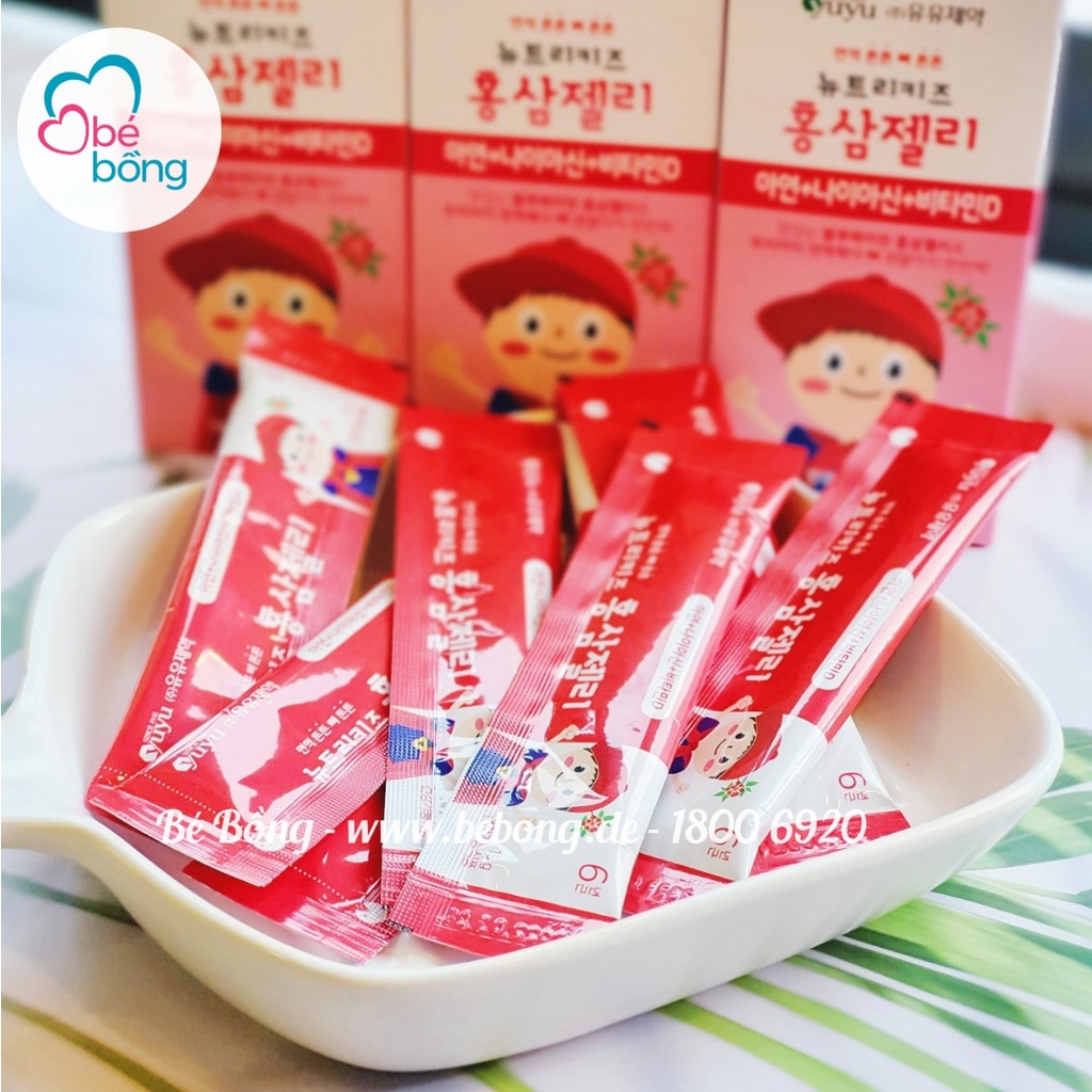 Thạch hồng sâm Yuyu Hàn Quốc set 20 gói