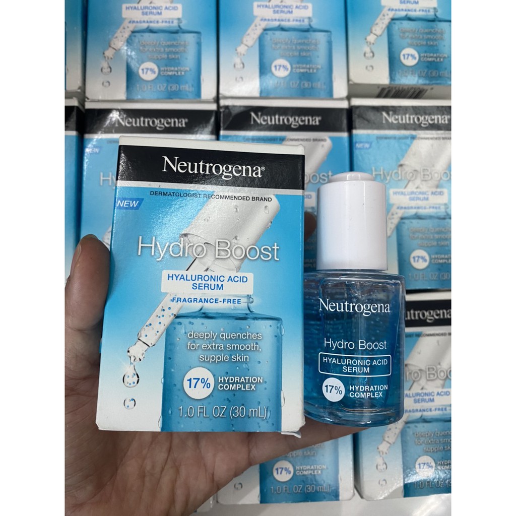 ( mẫu mới )Serum dưỡng ẩm Neutrogena Hydro Boost  Hyaluronic Acid 30ml ( ảnh thật nằm đầu )