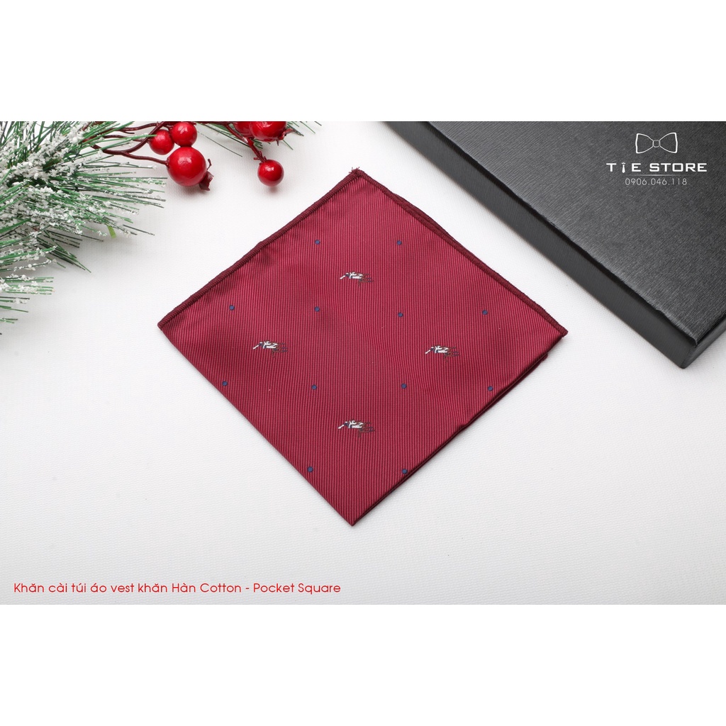 Khăn Cài Túi Áo Vest - Pocket Square, phụ kiện lịch lãm, nhiều mẫu