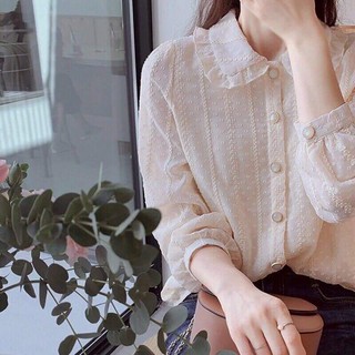 áo sơ mi nữ cổ sen