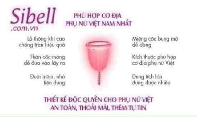 CỐC NGUYỆT SAN SIBELL NHẬP KHẨU PHÁP (CHÍNH HÃNG-FULL QUÀ)