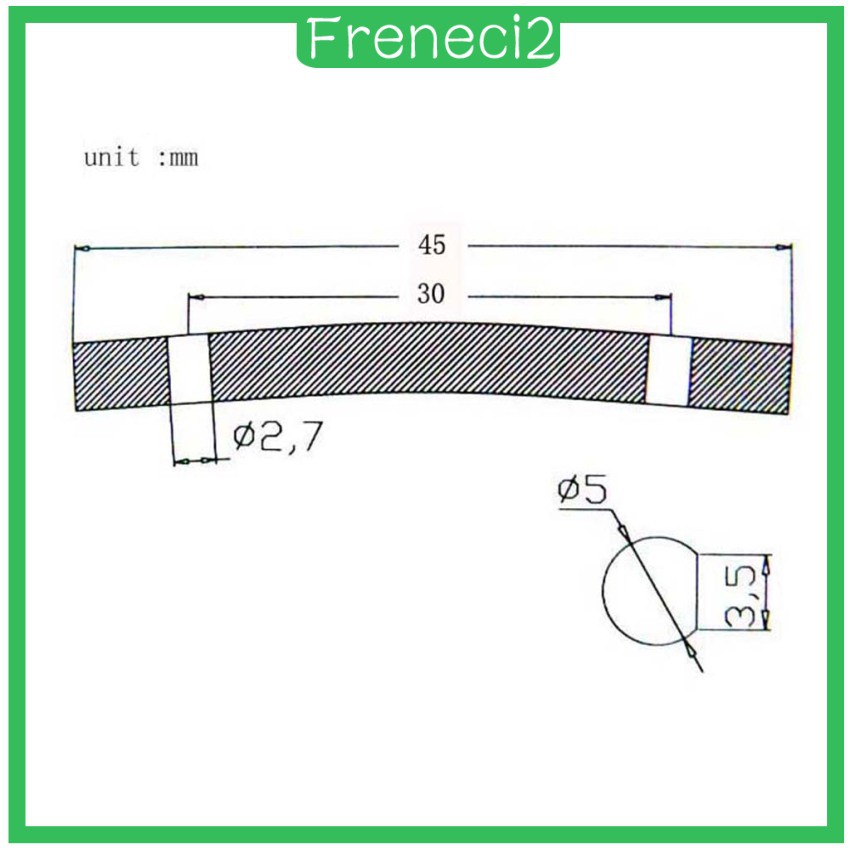 Phụ Kiện Cố Định Dây Đàn Guitar Điện Freneci2 Bằng Kim Loại Màu Đen Kèm 2 Ốc Vít