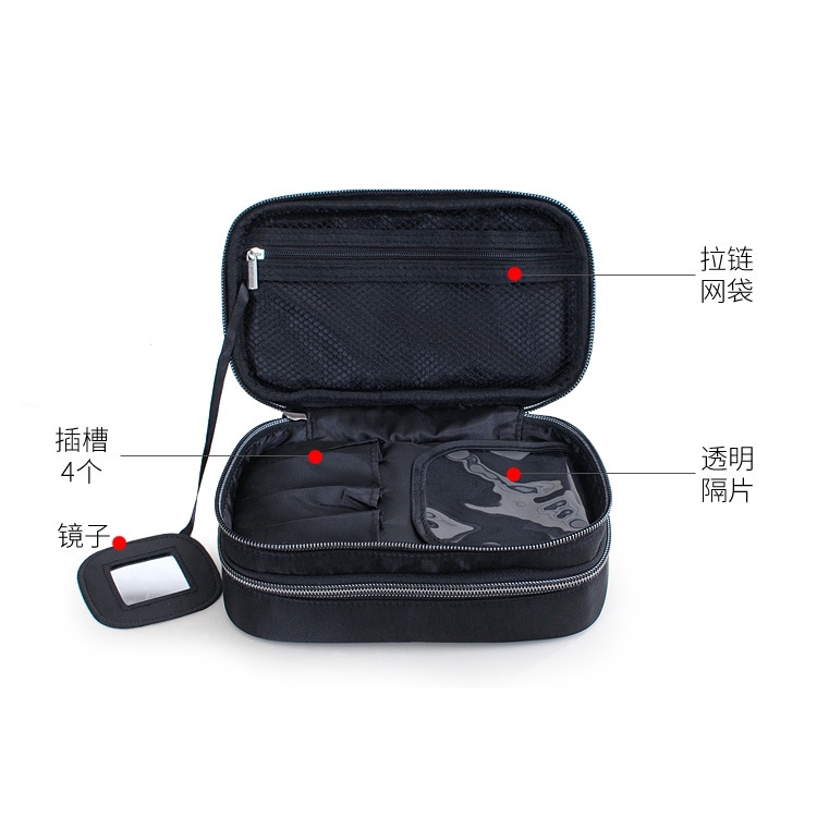 Túi đựng mỹ phẩm du lịch cỡ nhỏ 2 ngăn chống nước nhỏ gọn cho nam nữ