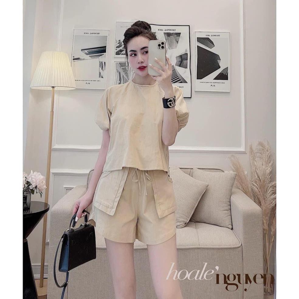 Set đồ nữ cá tính, set quần lửng áo thun đi chơi sang chảnh mùa hè đẹp 8A00125 THVVN | BigBuy360 - bigbuy360.vn