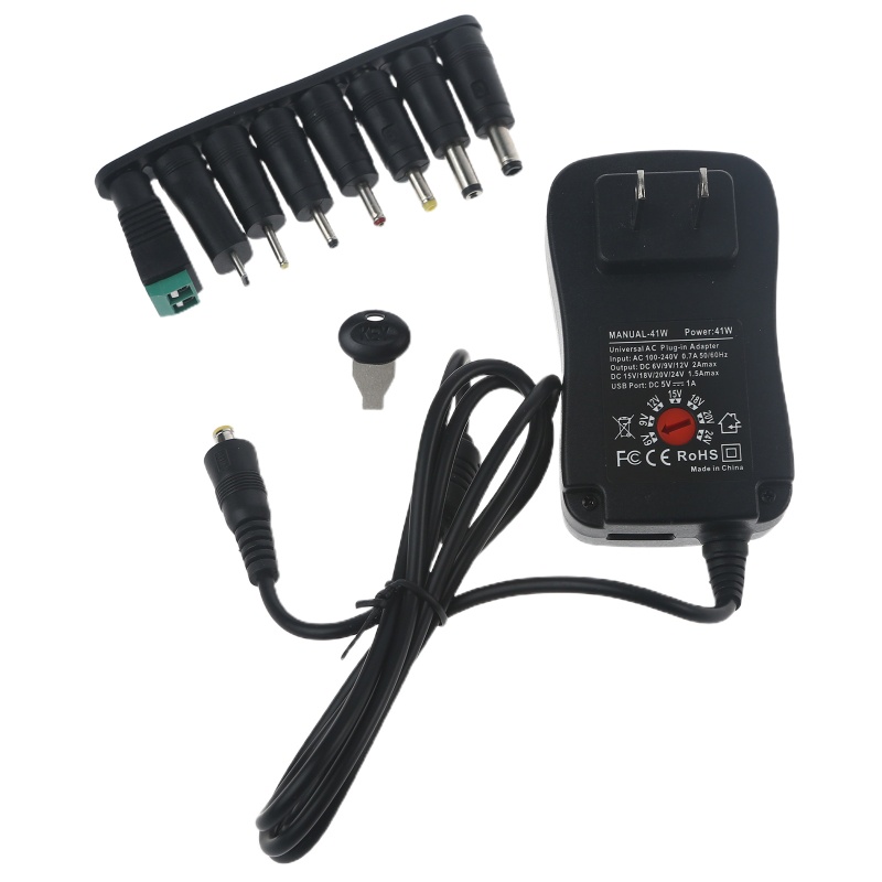 Bộ Nguồn AC Đa Năng Alli 41W USB + 6V-24V