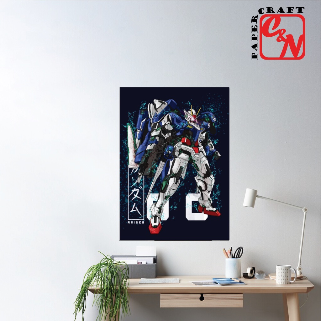 Poster nhựa siêu lớn|Poster Gundam 00 Raiser|Poster dán tường