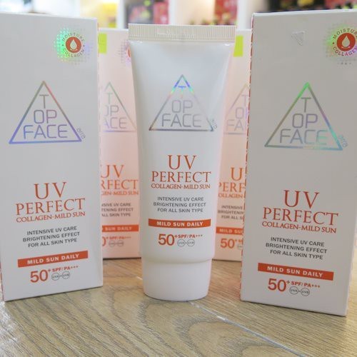 Kem chống nắng bảo vệ da Top Face UV Perfect SPF50+ Hàn Quốc 70ml