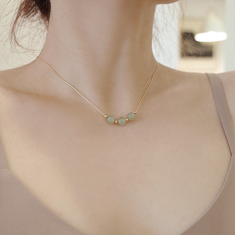 Vòng cổ Ngọc Trai Mặt Hình Hello Kitty Thời Trang Cao Cấp Cho Nữ