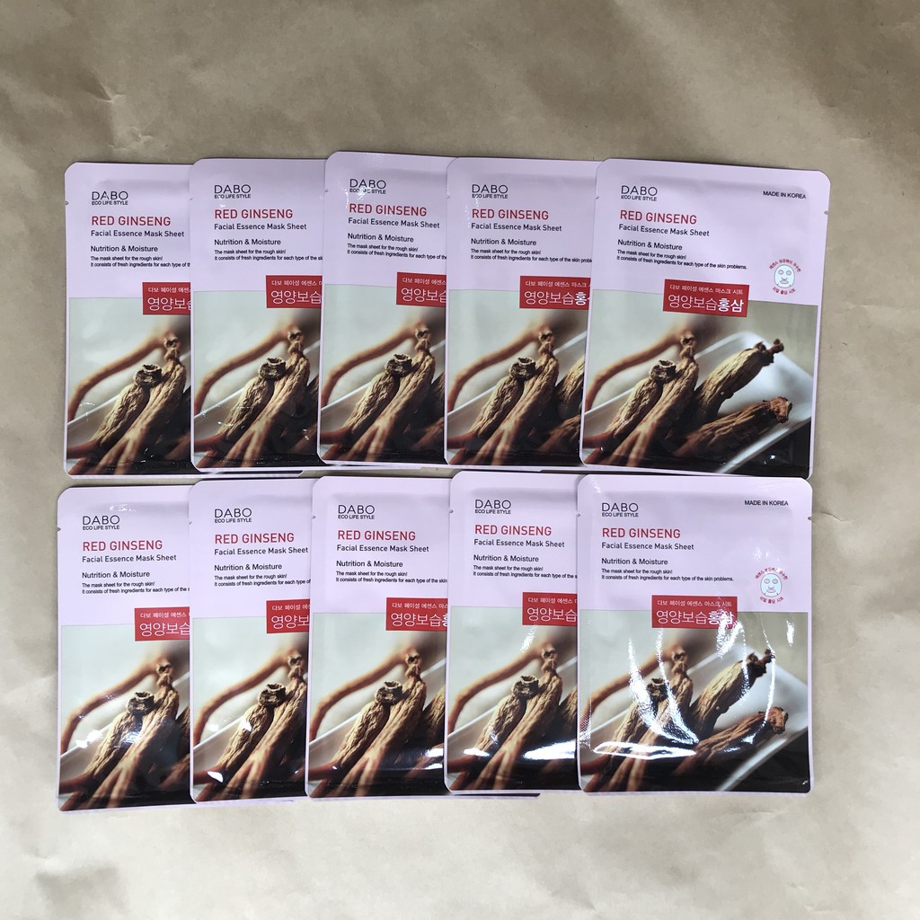 🌺 Mặt Nạ Hồng Sâm Hàn Quốc 🍍FREE SHIP🍍 Dưỡng Da Chuyên Sâu hàng chính hãng