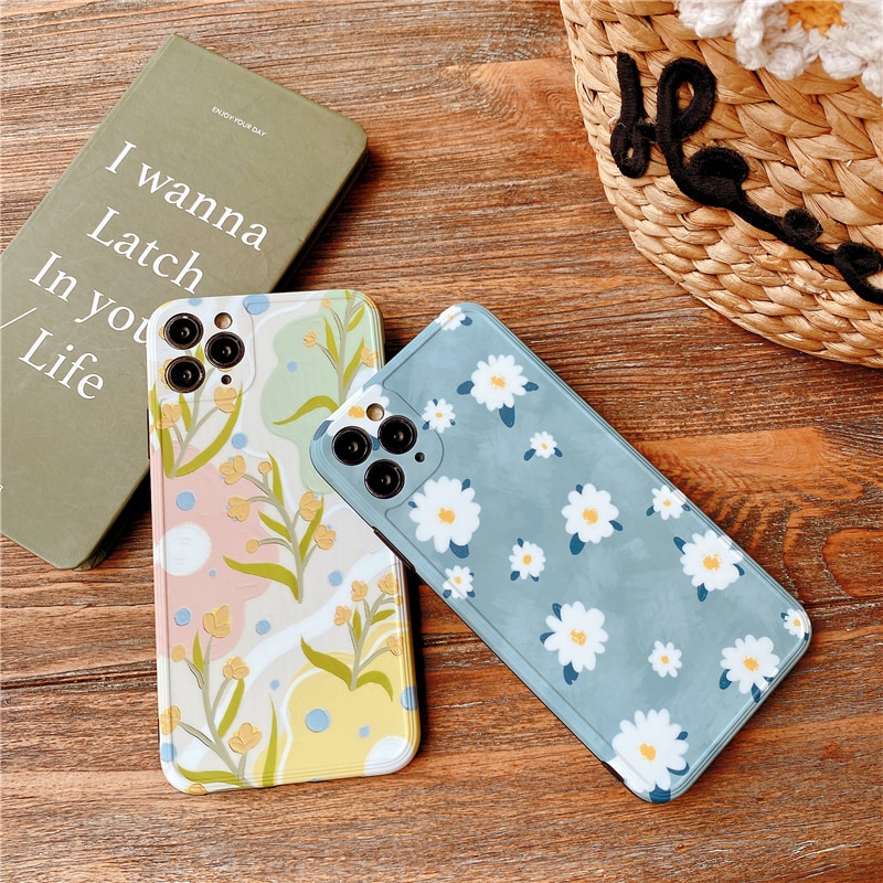 Ốp Lưng In Hình Hoa Cúc Dễ Thương Cho Iphone 11 11pro 11pro Max X Xr Xs Max Iphone 7 8 Plus | BigBuy360 - bigbuy360.vn