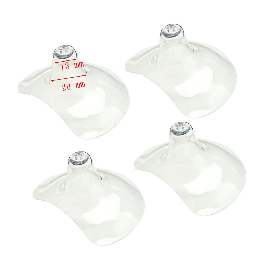 Set 04 Núm Trợ Ti Chính Hãng Maymom, Mới 100% Chất Liệu Silicon Cao Cấp Siêu Mềm An Toàn Cho Mẹ & Bé