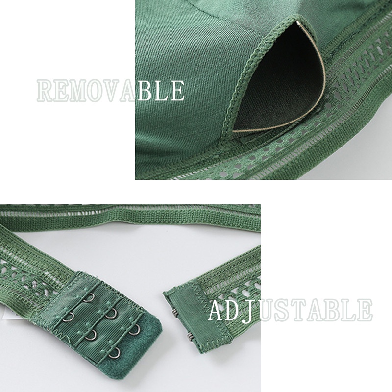 Bộ đồ lót ren không đường may hở lưng quyến rũ dành cho nữ