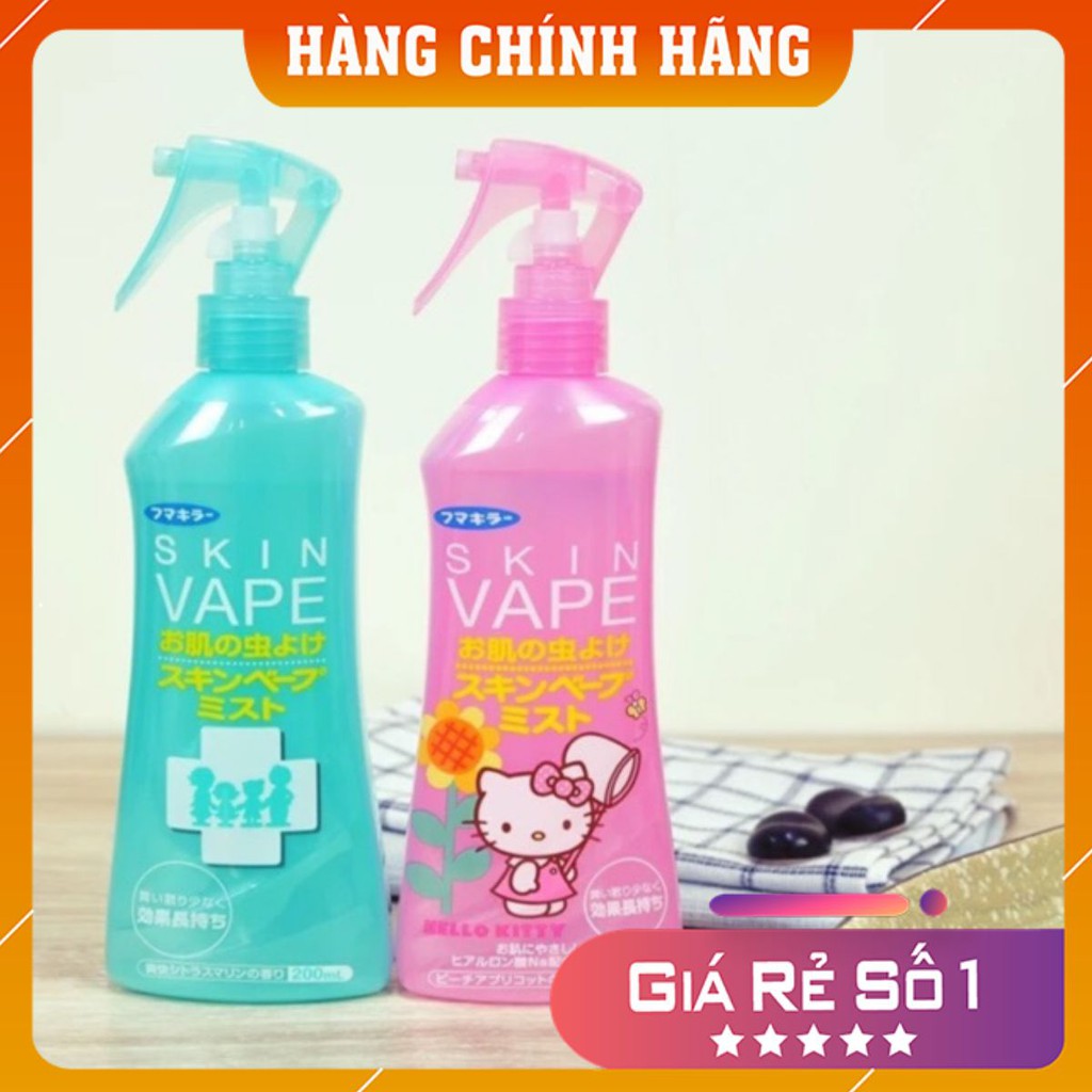 Xịt chống muỗi Skin Vape Hello Kitty Nhật Bản