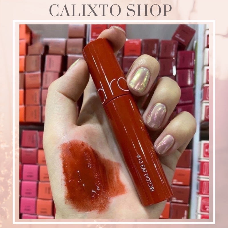 Son Tint Bóng Romand Juicy Lasting Tint màu 13 - Eat Dotori : đỏ nâu ánh cam