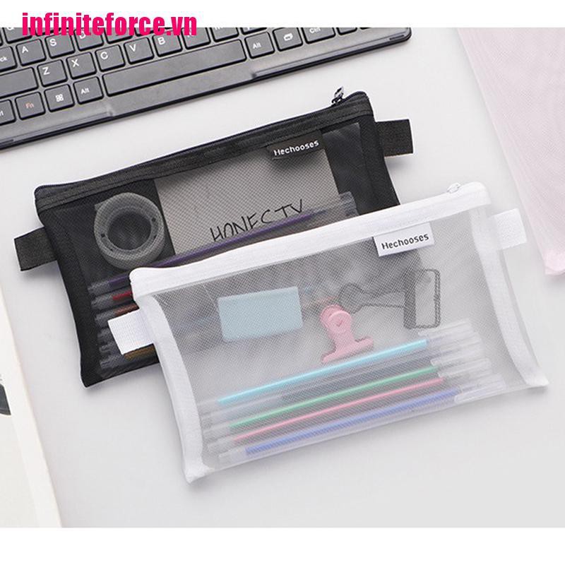 ▲Túi Đựng Bút Bằng Lưới Có Khóa Kéo Tiện Dụng | BigBuy360 - bigbuy360.vn