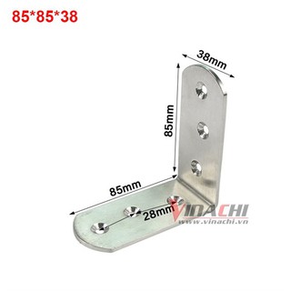 KE GÓC VUÔNG INOX ( cái ) - 85x85x38mm