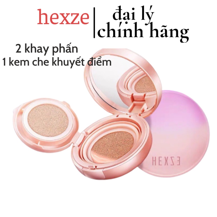 Phấn hexze 2 in1  Cushion phấn nước mịn đẹp  chính hãng