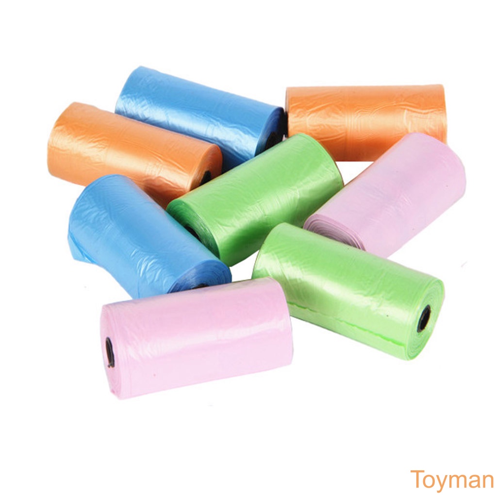 Color Random Disposable Portable Baby Diapers Abandon Bag Roll Home Plastic Garbage Pouches