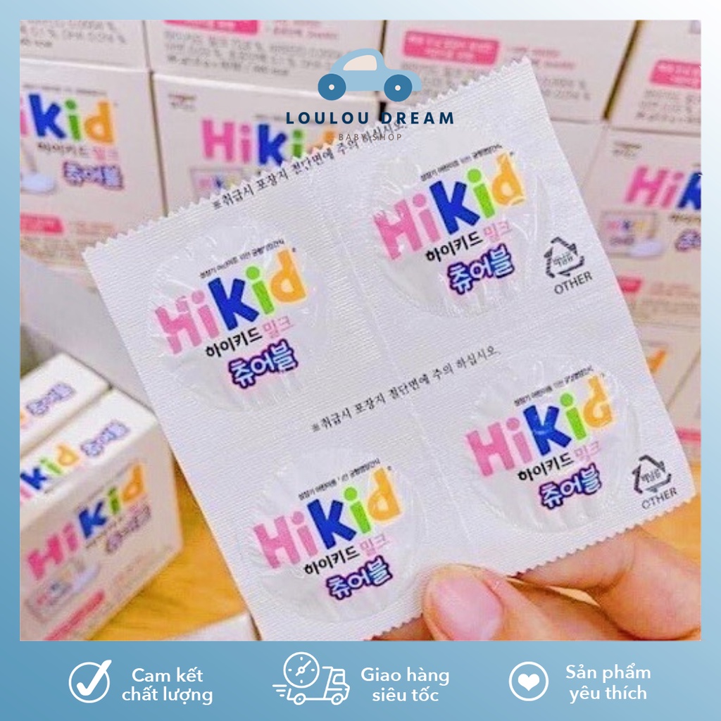 Sữa Tươi HIKID Dạng Kẹo Hàn Quốc (hộp 60 viên) cho bé