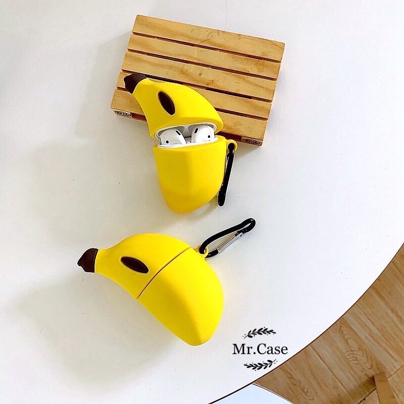 [Có Ảnh Thật] Case Airpods 1/2 Pro Vỏ Ốp Đựng Tai Nghe Hình Trái Chuối Dễ Thương